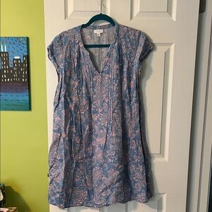 J.Jill - Blue and Pink Floral Dress